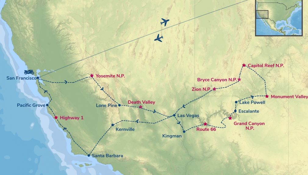 Harley-Tour Born To Be Wild Routing
