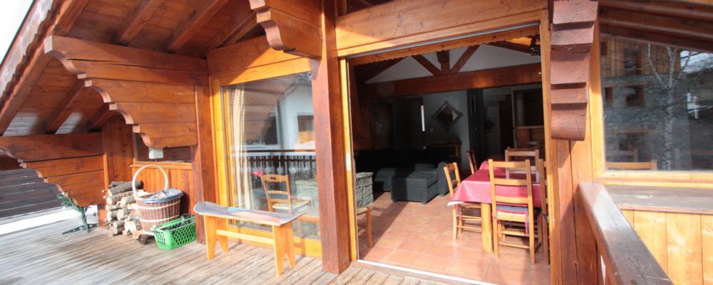 Chalet Le Marteret - Sonnenterrasse